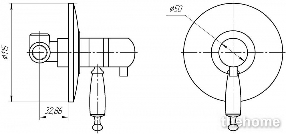 Смеситель Migliore Oxford ML.OXF-6377.BR для душа - бронза - 3