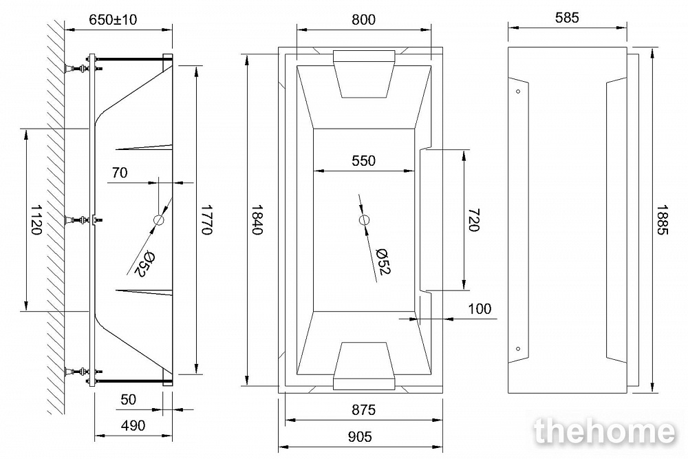 Акриловая ванна Royal Bath Triumph RB665102 185х87х65 в сборе - 6