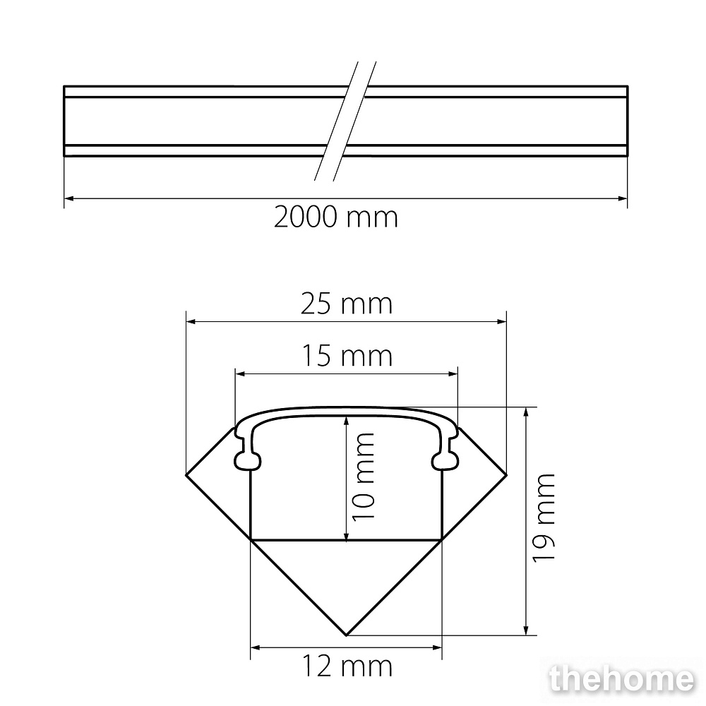 Профиль с полукруглым рассеивателем Lightstar 409629 - 2