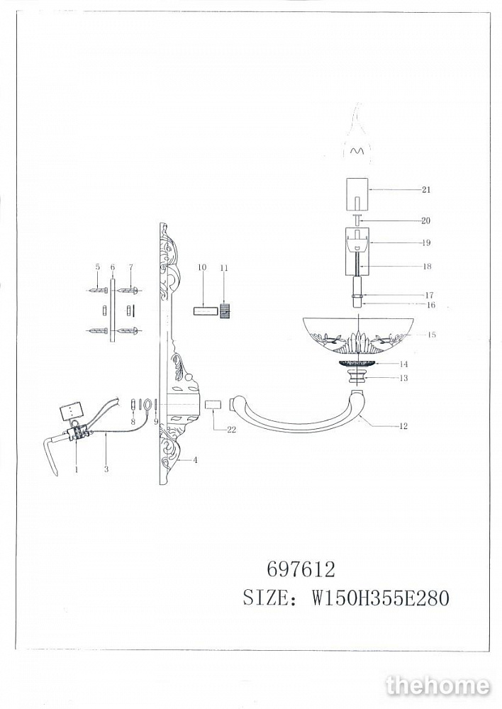 Бра Lightstar Barcato 697612 - 2