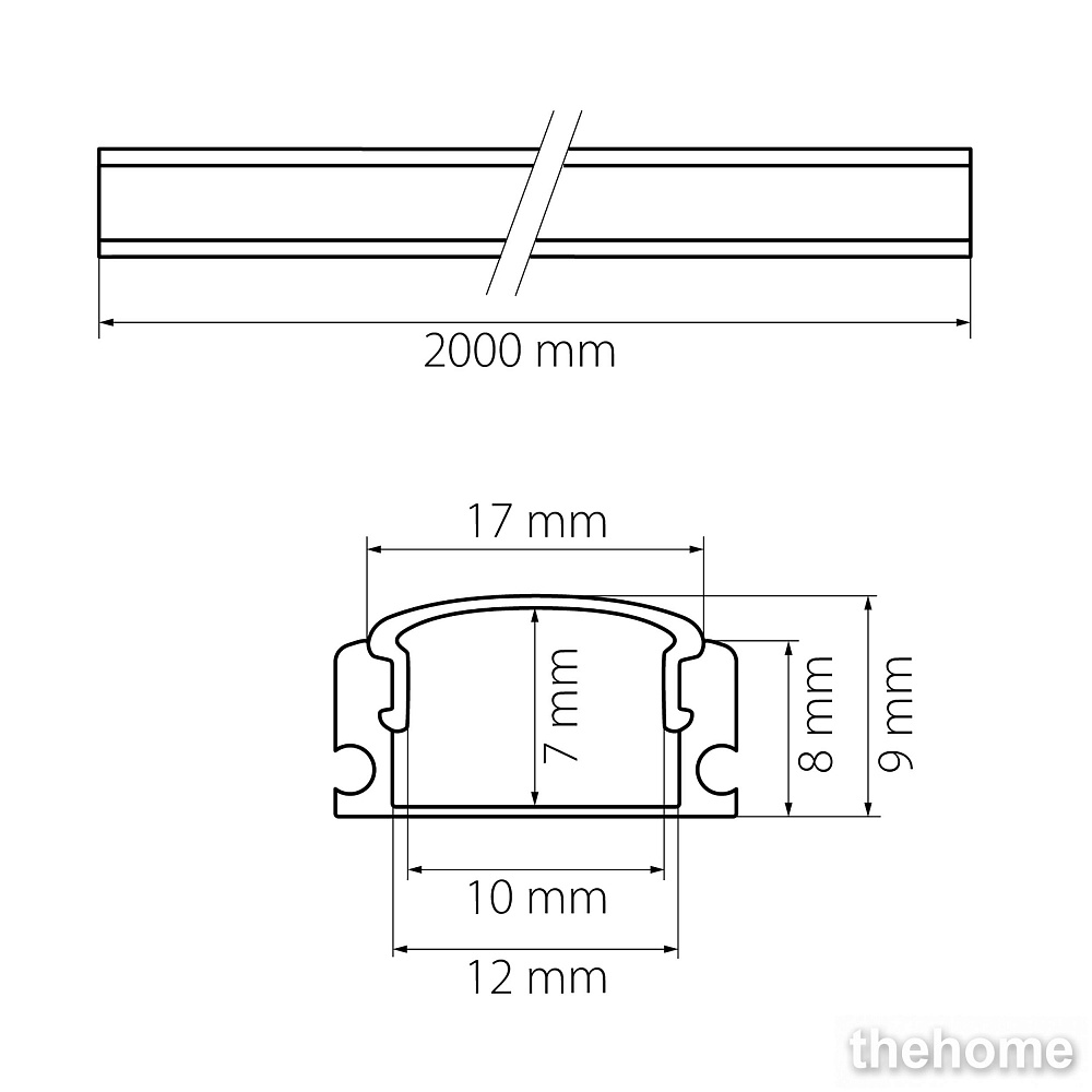 Профиль с прямоугольным рассеивателем Lightstar 409429 - 2