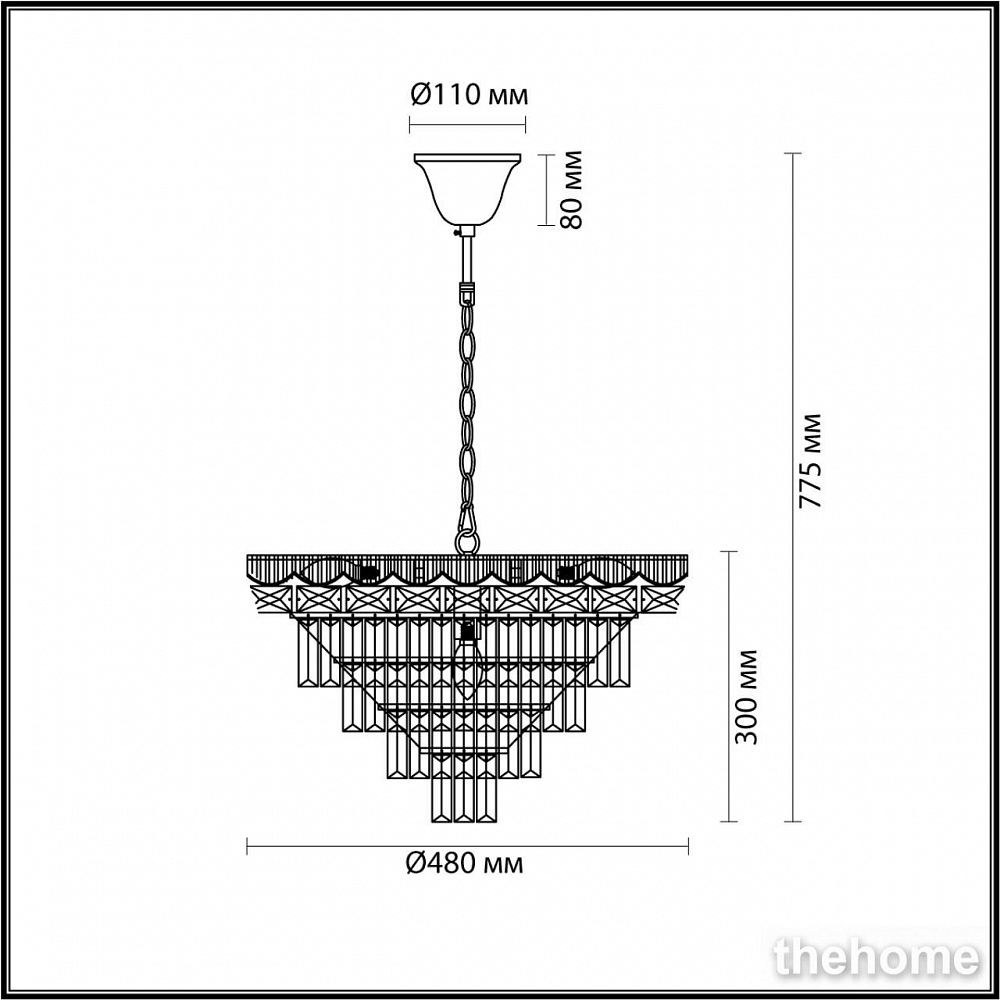 Подвесная люстра Lumion Esme 5233/8 - 2