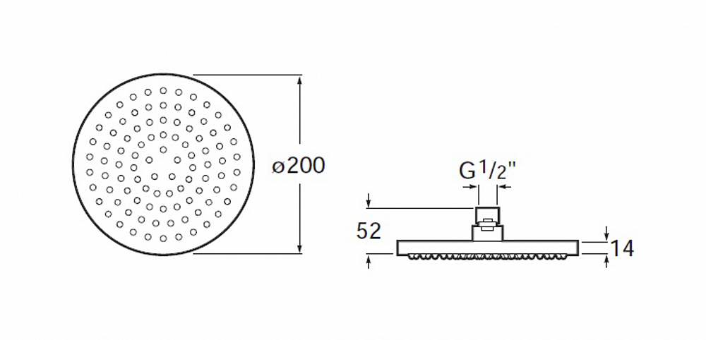 Душевая насадка Roca Rainsense 5B2150C00 - 2