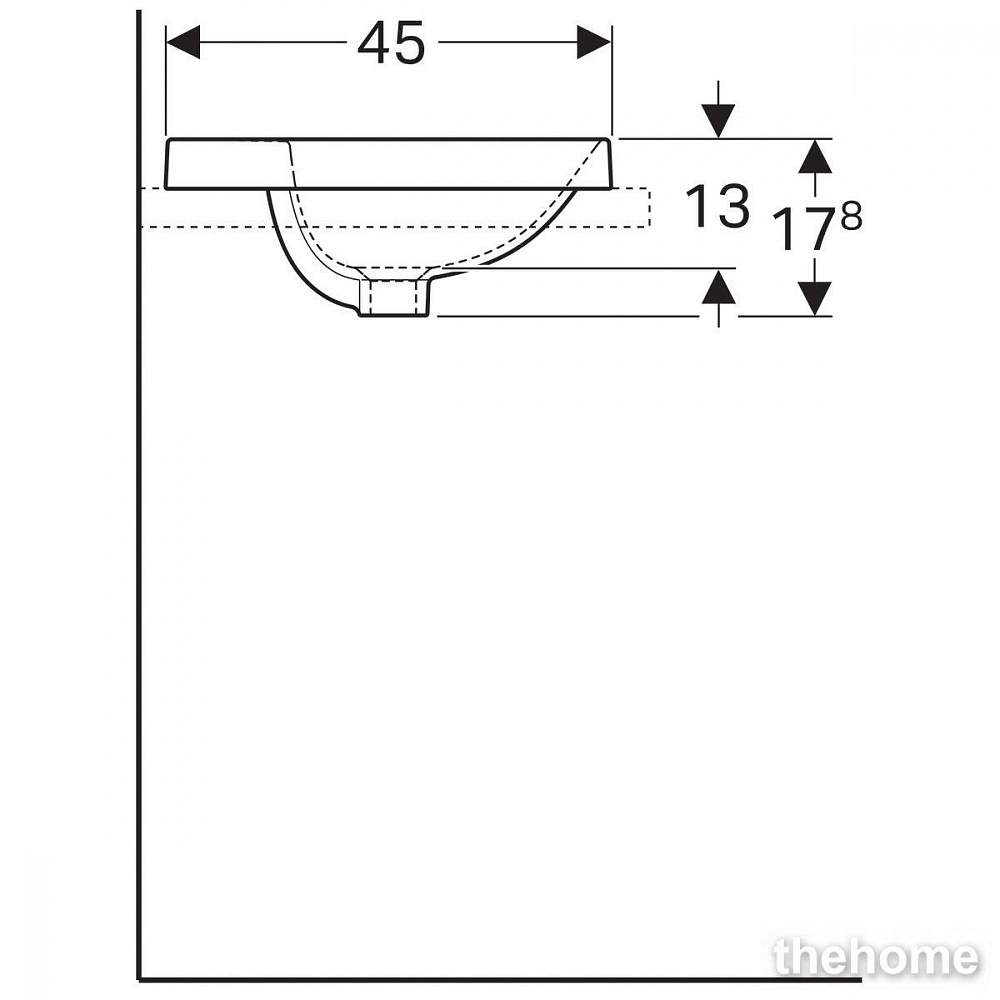 Раковина Geberit Variform 60см 500.732.01.2 белая - 5