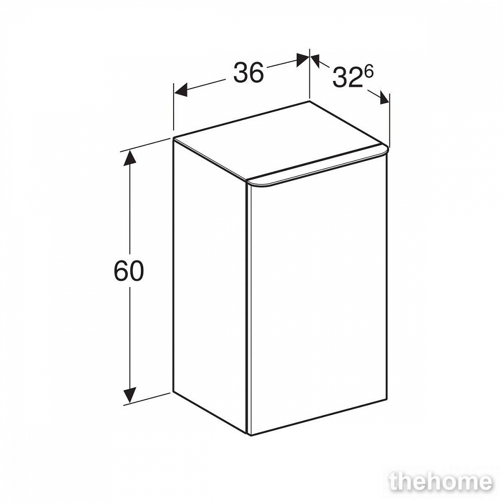 Подвесной шкаф Geberit Smyle Square 500.359.JR.1 пекан - 6