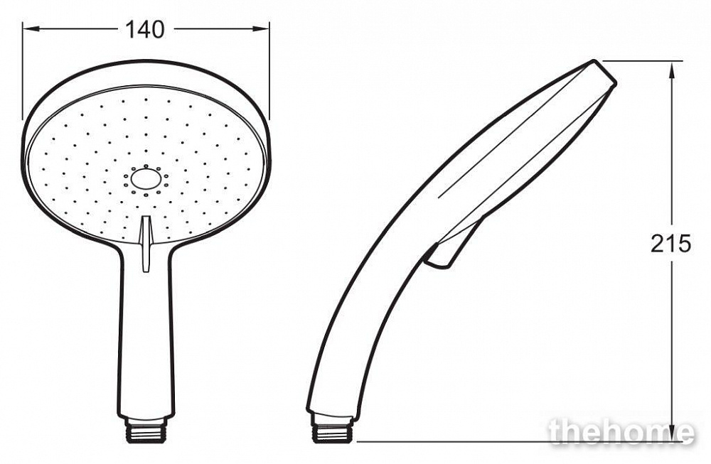 Душевая лейка Jacob Delafon Citrus E12978-CP - 6