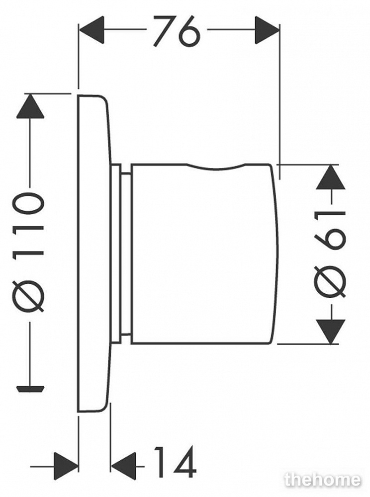 Переключатель потоков Hansgrohe Trio/Quattro S 15932000 - 2