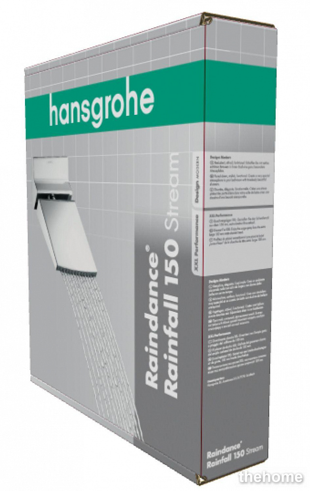 Верхний душ Hansgrohe Raindance 150 1jet 26443000 Rainfall Stream - 5