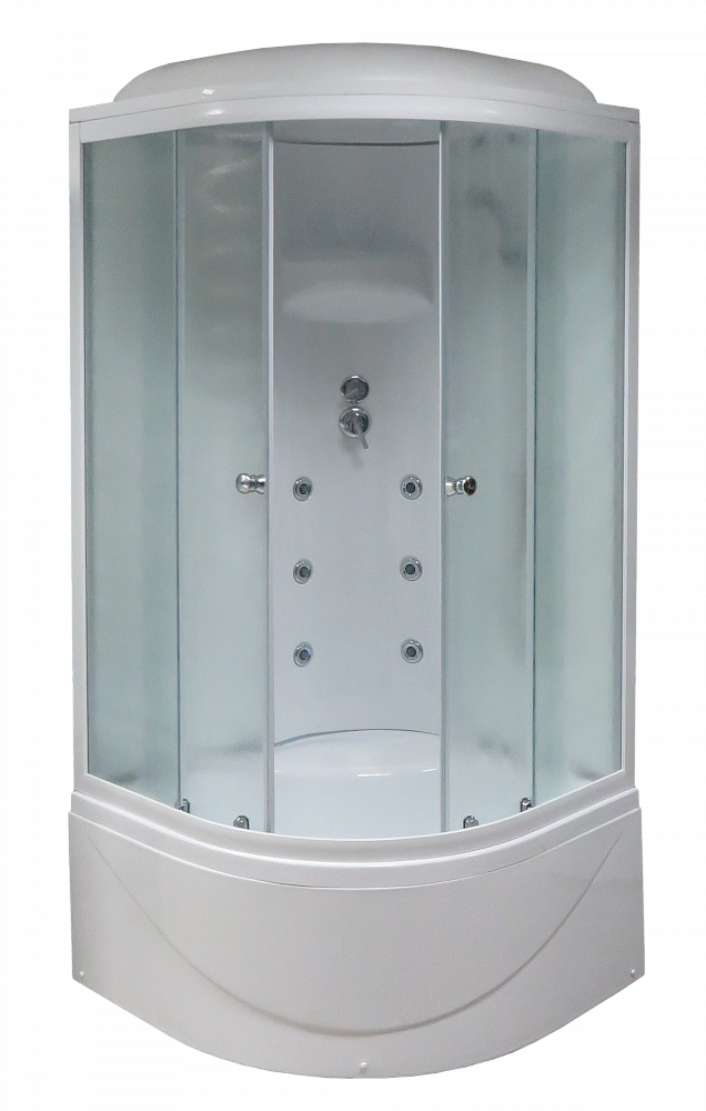 Душевая кабина Royal Bath 100BK3-WC белое/матовое - TheHome