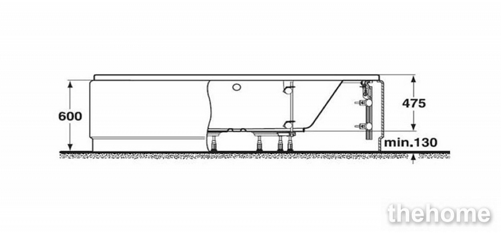 Ножки Ideal Standard Sirius для прямоугольной ванны B156467 - 4