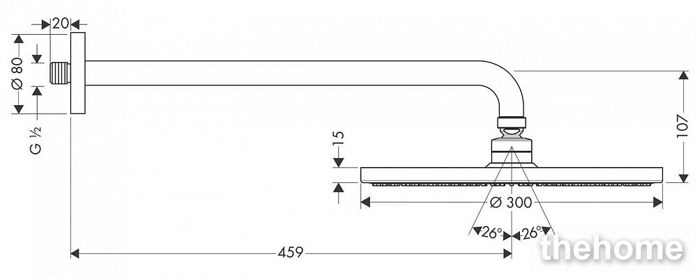 Верхний душ Hansgrohe Raindance AIR 27492000 - 2