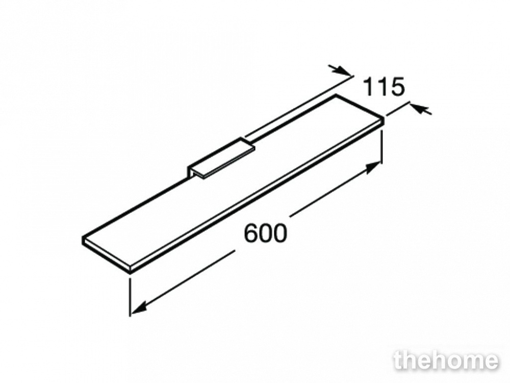 Полка Roca Nuova 816524001 хром - 2