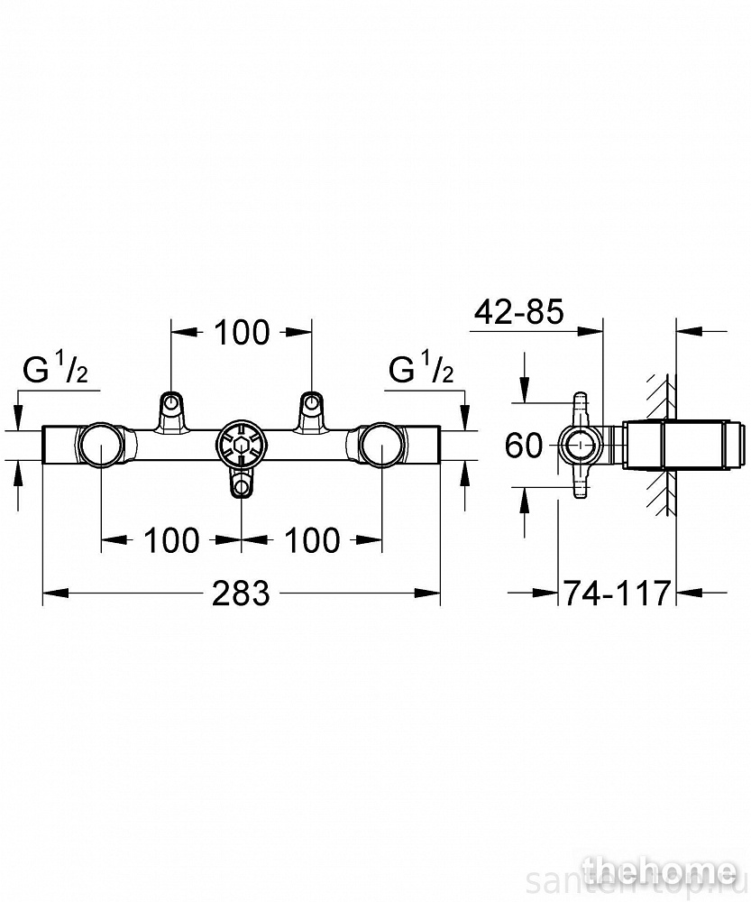 Скрытый встраиваемый смеситель Grohe Ondus 29025000 - 2