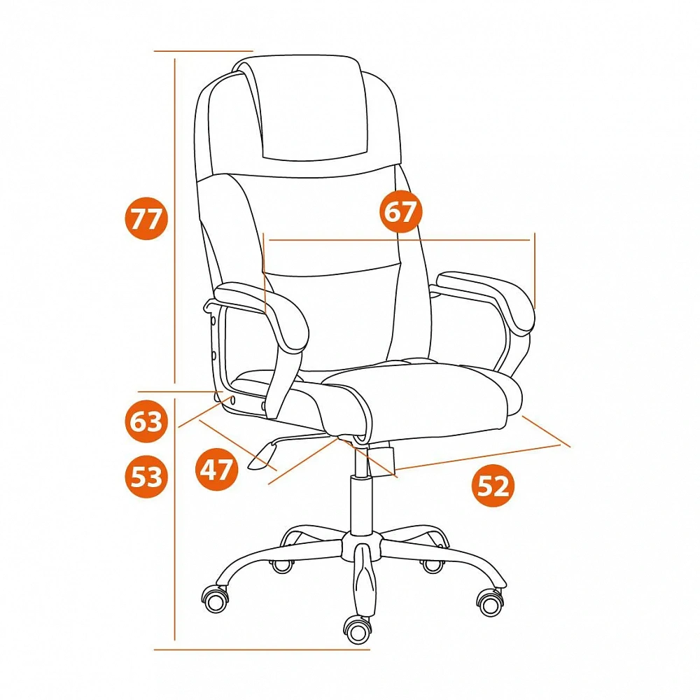 Кресло BERGAMO хром (22) TetChair 19375 - 16