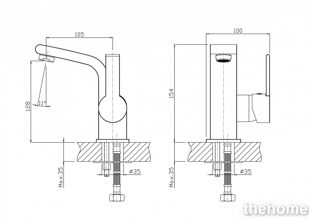 Смеситель Agger Strong A1402100 для раковины - 3