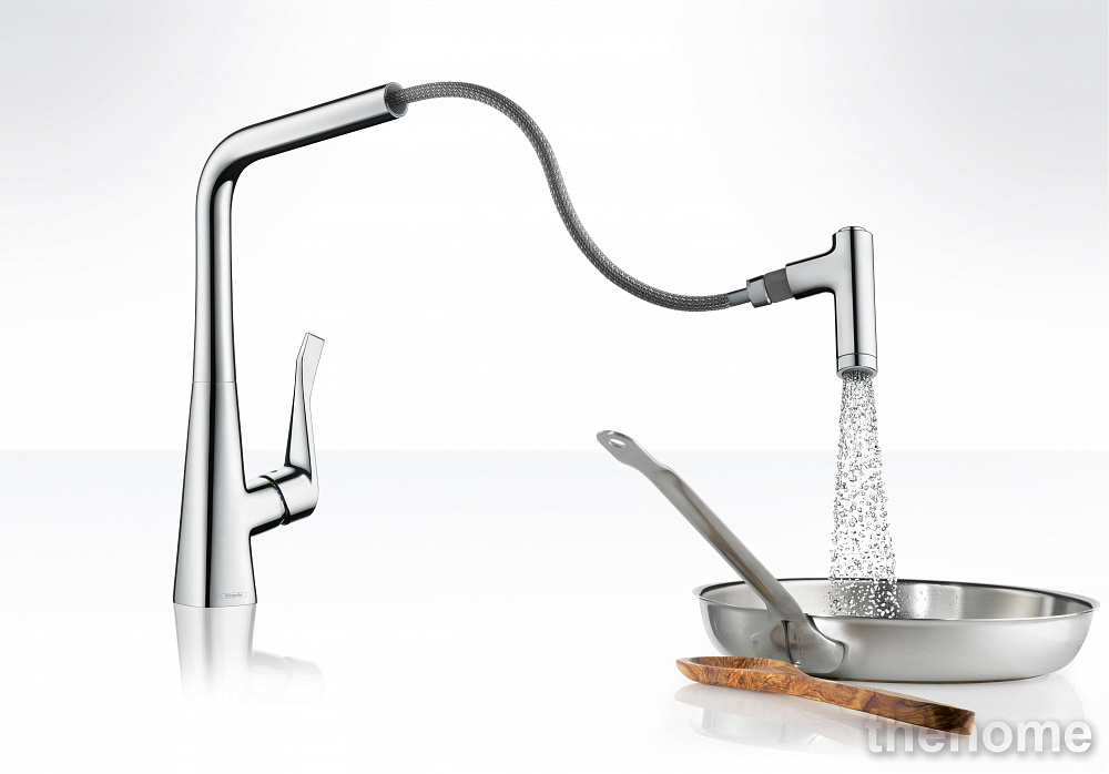 Смеситель Hansgrohe Metris для кухонной мойки 14820000 хром - 3