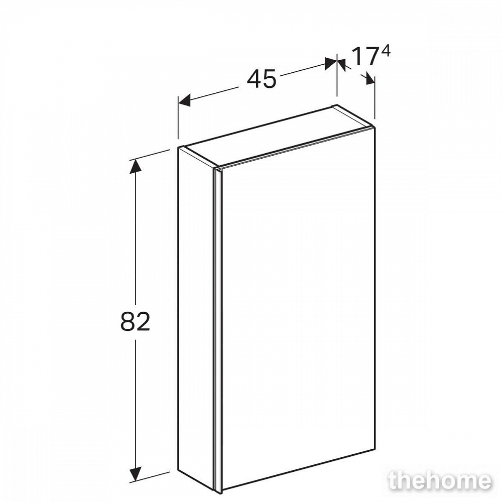 Подвесной шкаф Geberit Acanto 500.639.JK.2 темно-серый - 6