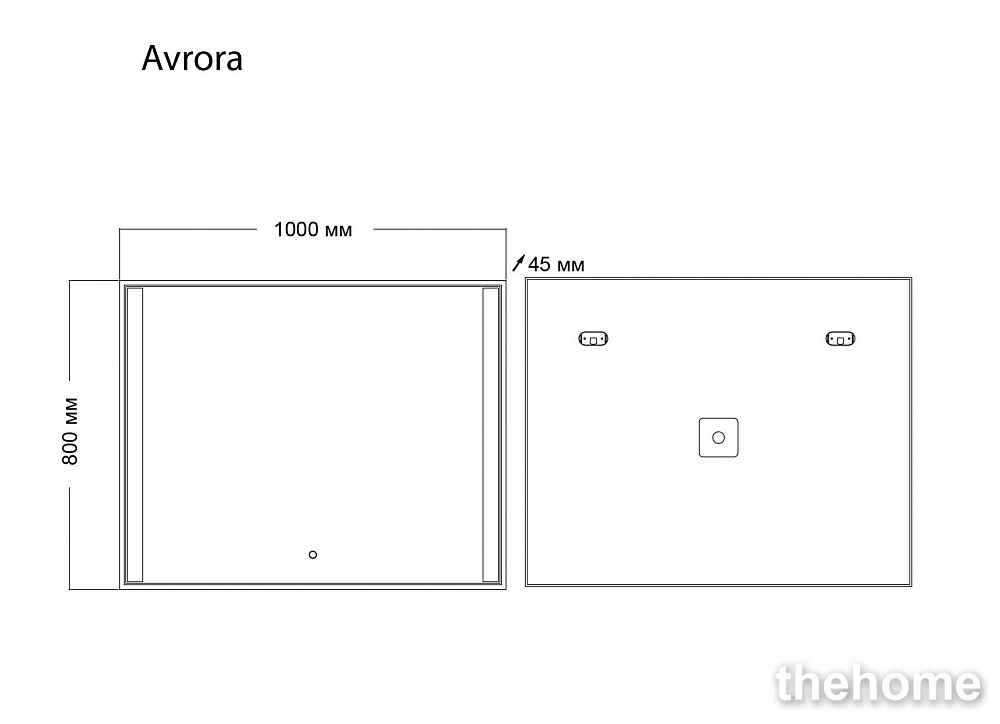 Зеркало Grossman Avrora 1110080 сенсорное с подсветкой - 4