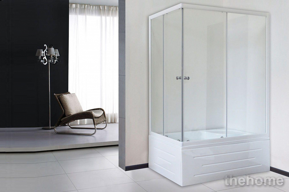 Душевой уголок Royal Bath 8100BP-T прозрачное правый - 2