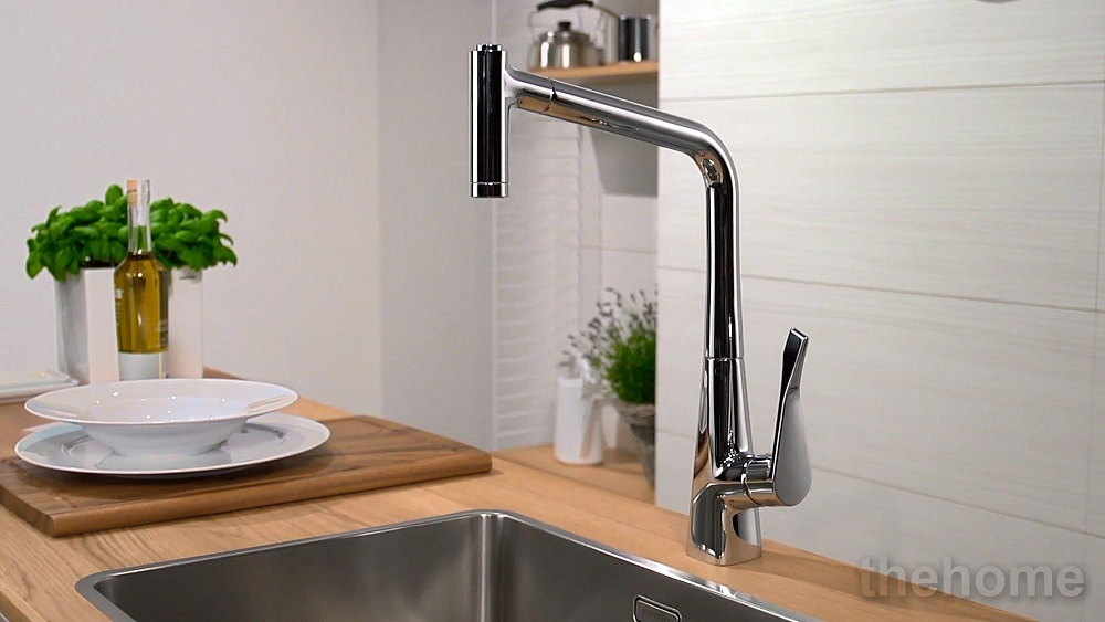 Смеситель Hansgrohe Metris для кухонной мойки 14820000 хром - 4