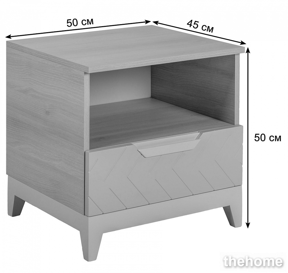 Тумба для прихожей R-Home Сканди Жемчужно-белый - 3