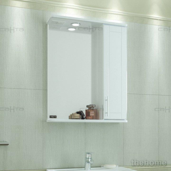 Зеркальный шкаф СаНта Дублин 60 левый, с подсветкой - 2