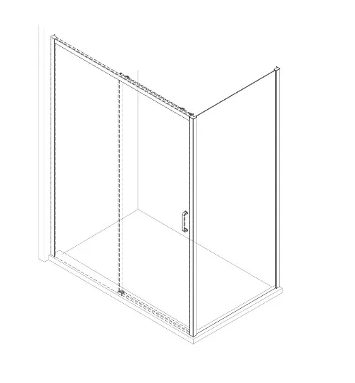 Душевая дверь Creto Nota 122-WTW-120-C-CH-6 стекло прозрачное EASY CLEAN профиль хром, 120х200 см - 4