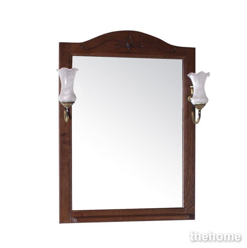 Зеркало ASB-Woodline Салерно 65 массив ясеня, антикварный орех - TheHome