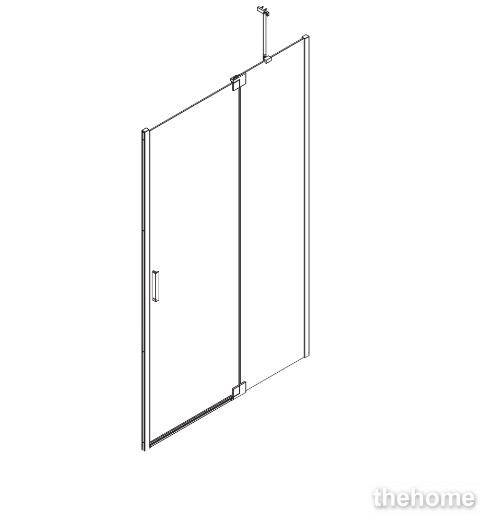 Душевая дверь Creto Tenta 123-WTW-90-C-CH-8 стекло прозрачное EASY CLEAN профиль хром, 90х200 см - 3