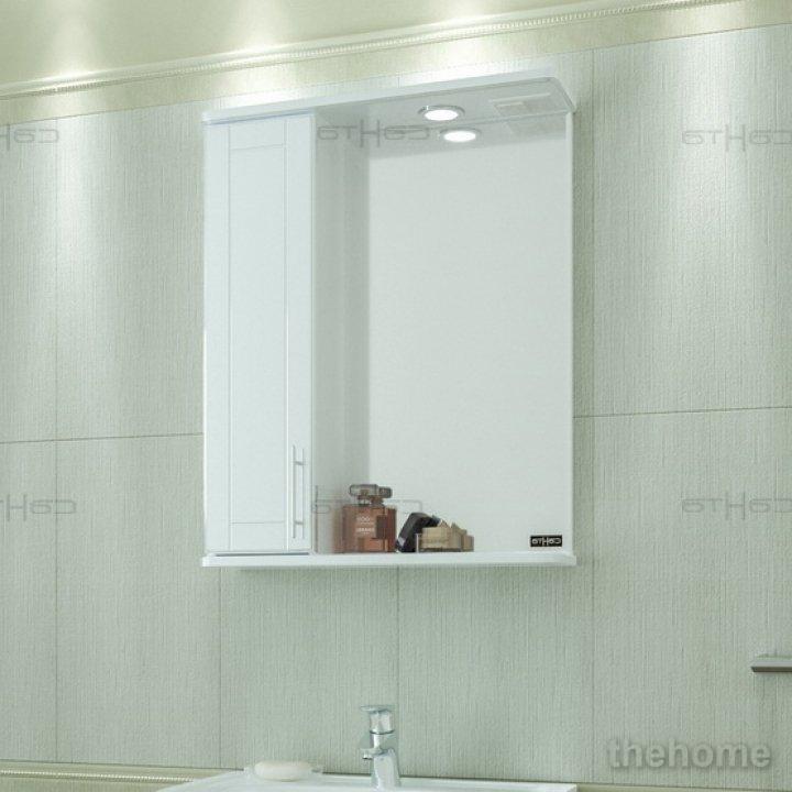 Зеркальный шкаф СаНта Дублин 60 левый, с подсветкой - TheHome
