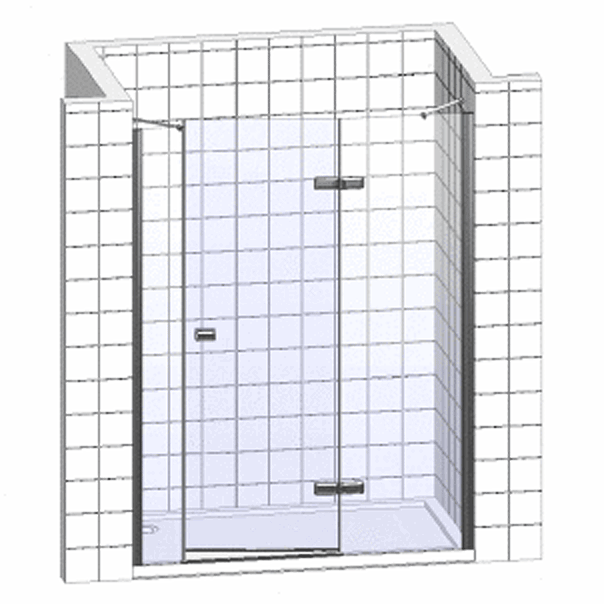 Душевая дверь Creto Tenta 123-WTW-100-C-CH-8 стекло прозрачное EASY CLEAN, профиль хром,100х200 см - 5