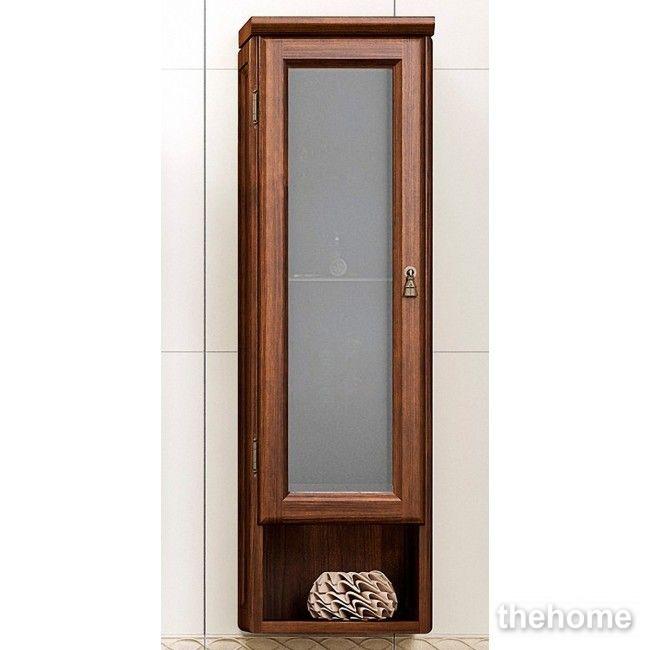Шкаф подвесной Opadiris Клио 30 L орех антикварный с матовым стеклом - TheHome