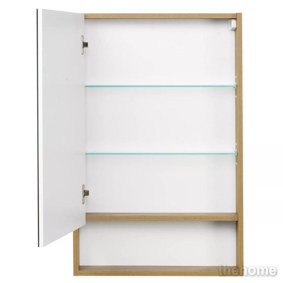 Зеркальный шкаф Aquaton Сканди 55 белый, дуб рустикальный 1A252102SDZ90 - 3