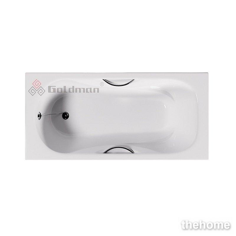 Чугунная ванна Goldman Donni 180x80x45 см с ножками и ручками - TheHome