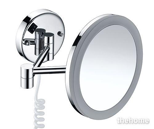 Зеркало с LED-подсветкой,с 3-х кратным увеличением, хром Wasserkraft K-1004 - TheHome