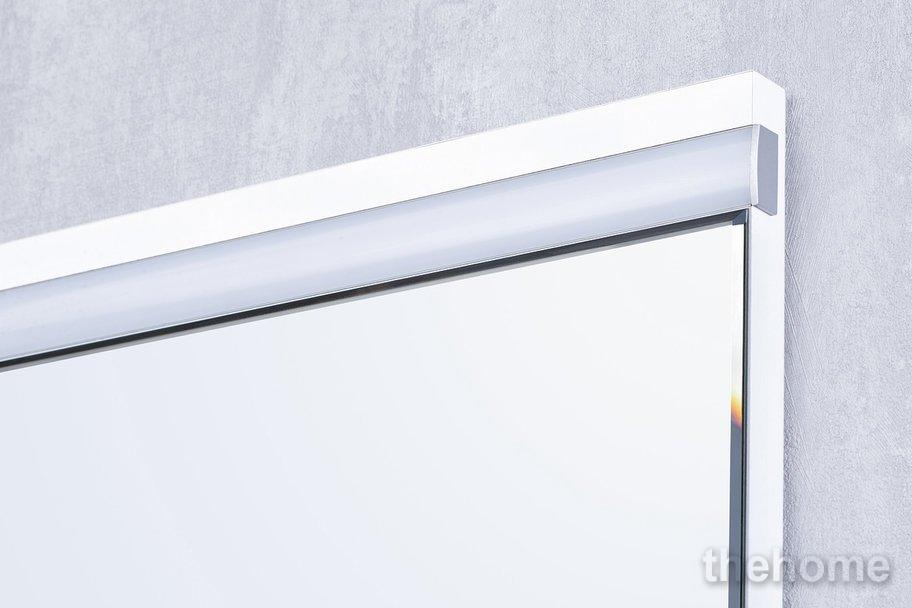 Зеркальный шкаф Aquaton Рене 80x85см 1A222502NRC80 с подсветкой цвет белый/грецкий орех - 3