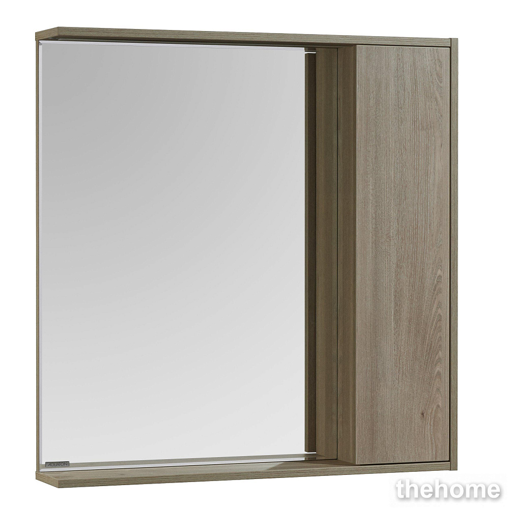 Зеркальный шкаф Aquaton Стоун 1A228302SX850 80 x 83.3 см, с подсветкой, сосна арлингтон - TheHome