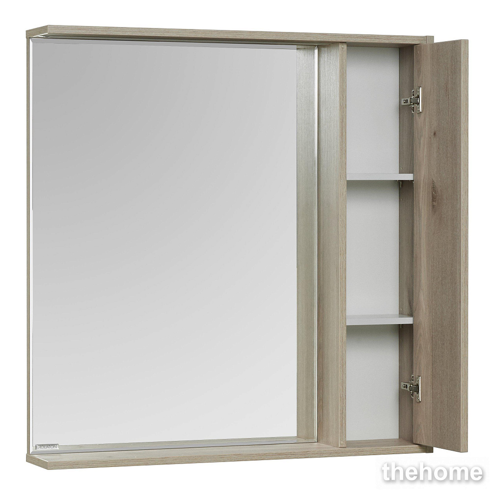 Зеркальный шкаф Aquaton Стоун 1A228302SX850 80 x 83.3 см, с подсветкой, сосна арлингтон - 2