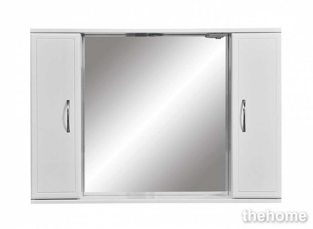 Зеркальный шкаф Stella Polar Концепт 100/C SP-00000135 100 см с подсветкой, белый - TheHome