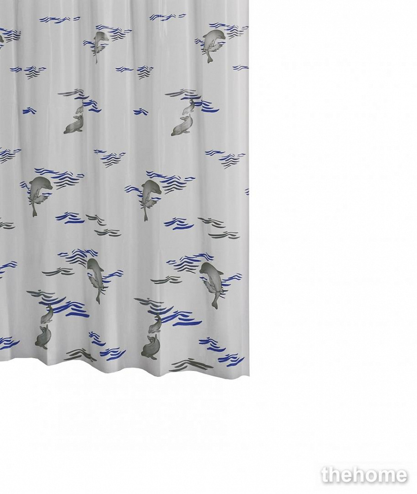 Штора для ванных комнат Ridder Delphin синяя/голубая - TheHome