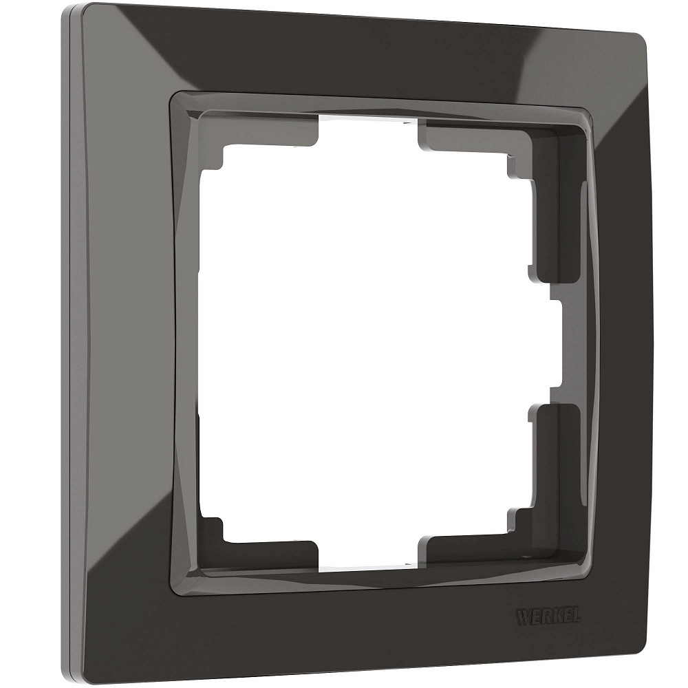 Рамка на 1 пост серо-коричневый, basic Werkel Snabb basic W0012007 - TheHome