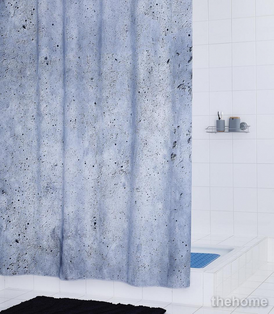 Штора для ванных комнат Ridder Cement серая - TheHome