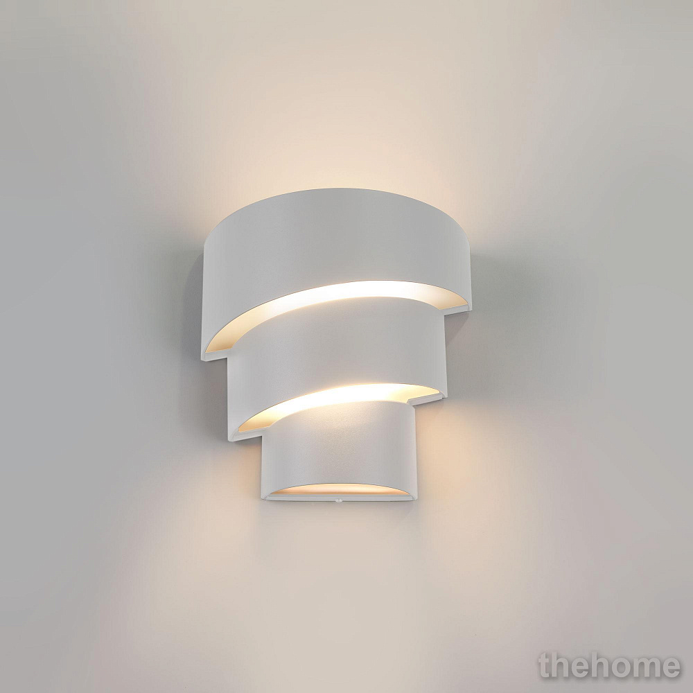Уличный настенный светодиодный светильник Elektrostandard 1535 Techno LED Helix белый 4690389116025 - TheHome