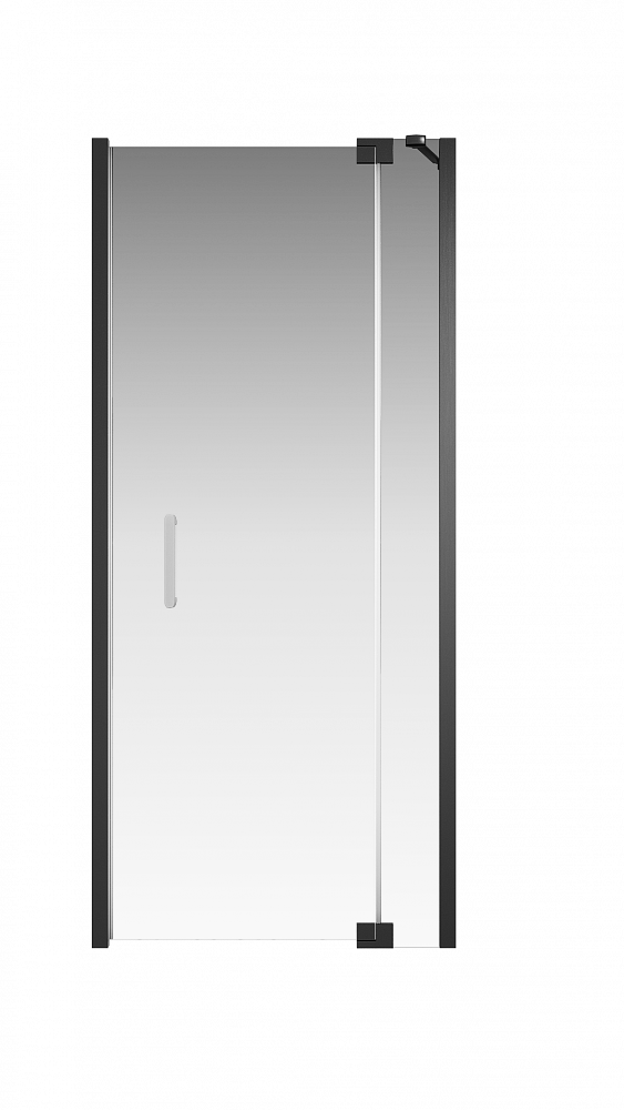 Душевая дверь Creto Tenta 123-WTW-90-C-B-8 стекло прозрачное EASY CLEAN, профиль черный, 90х200 см - TheHome