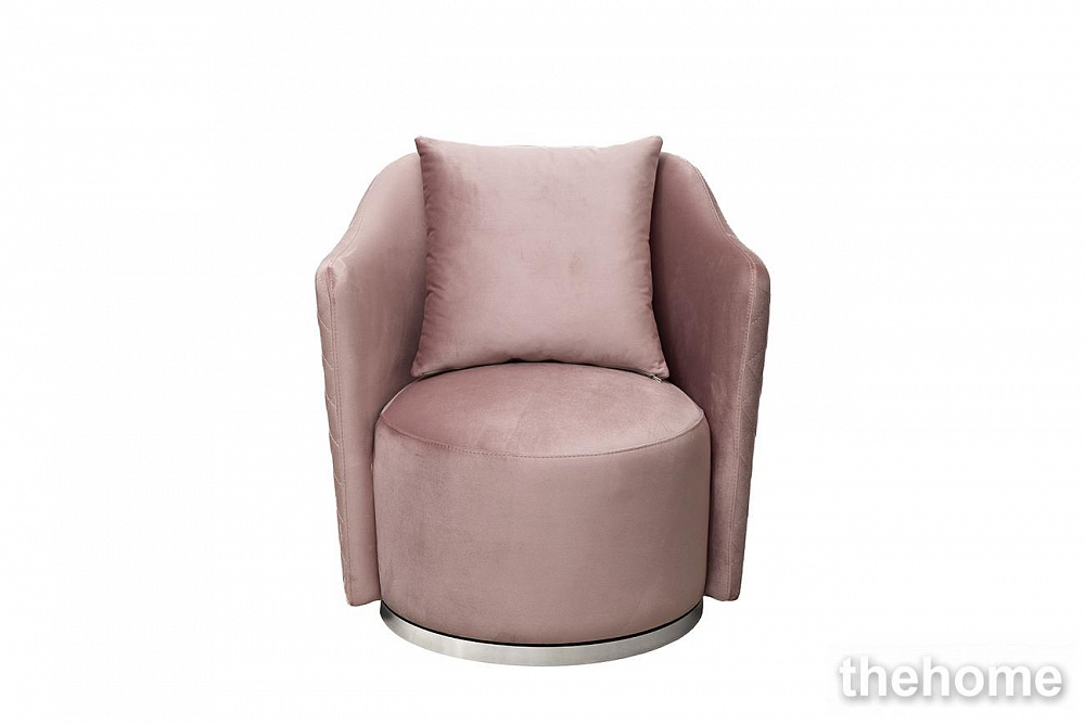 Кресло Verona вращающееся, велюр розовый Colt 007-ROS/хром 70*77*80см Garda Decor - TheHome