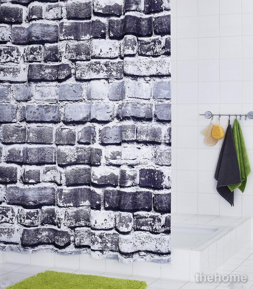Штора для ванных комнат Ridder Wall серая - TheHome