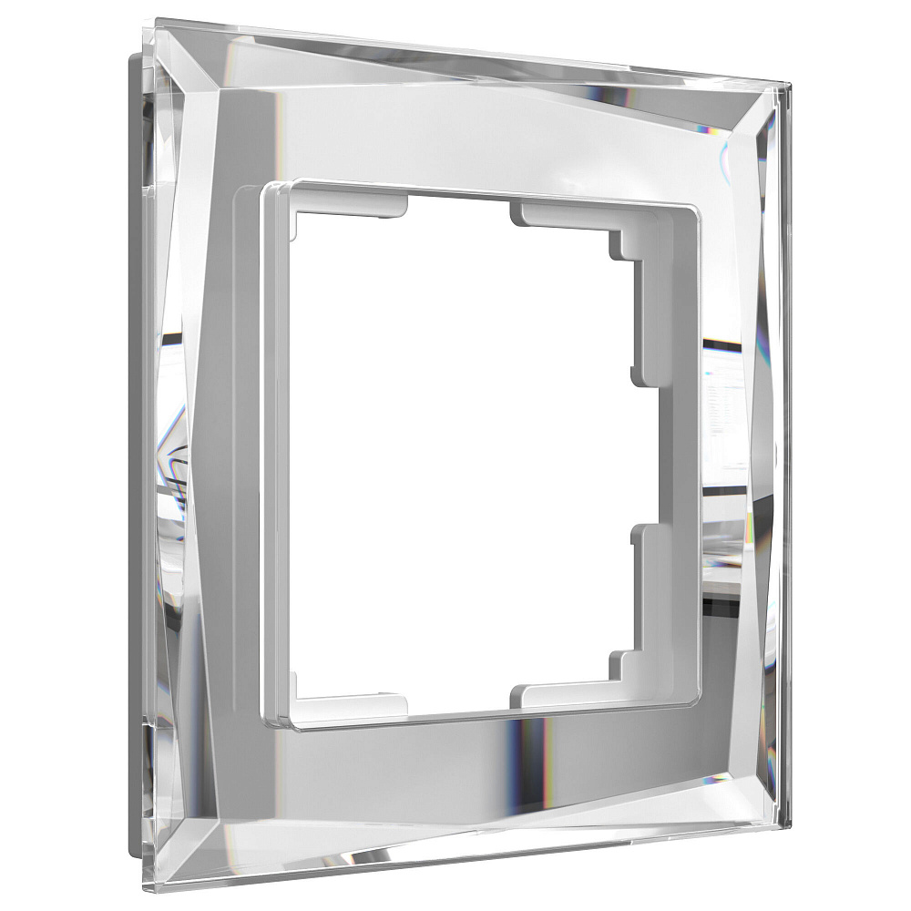 Рамка на 1 пост зеркальный Werkel Diamant W0011220 - TheHome