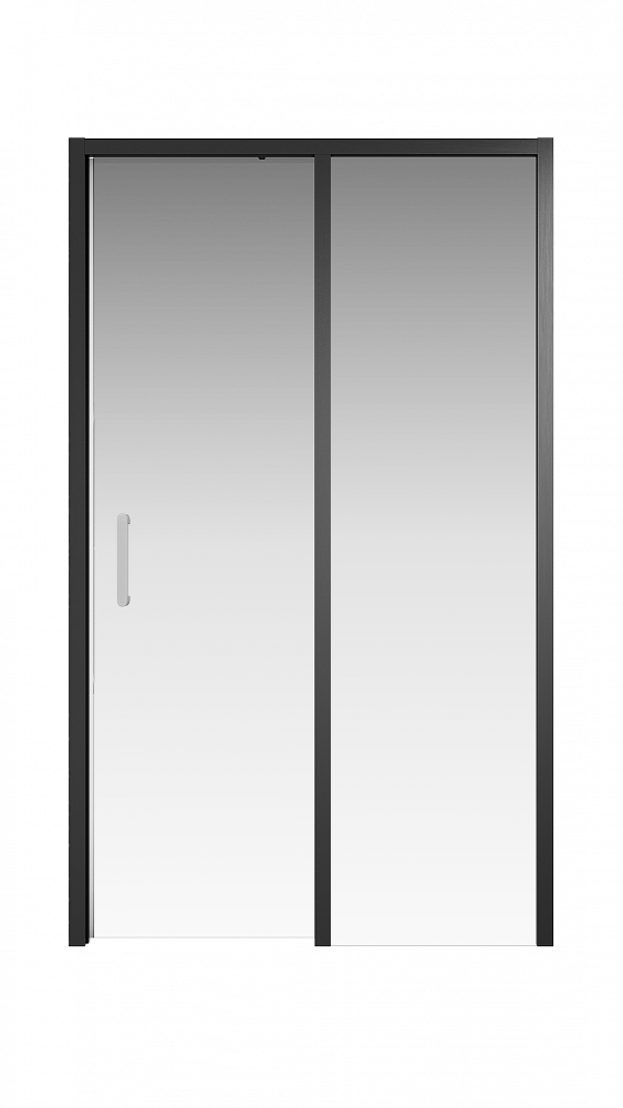 Душевая дверь Creto Nota 122-WTW-120-C-B-6 стекло прозрачное EASY CLEAN профиль черный, 120х200 см - TheHome