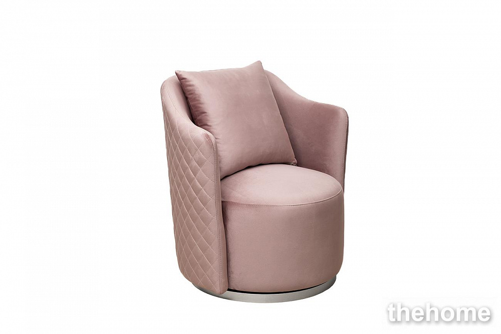 Кресло Verona вращающееся, велюр розовый Colt 007-ROS/хром 70*77*80см Garda Decor - 2