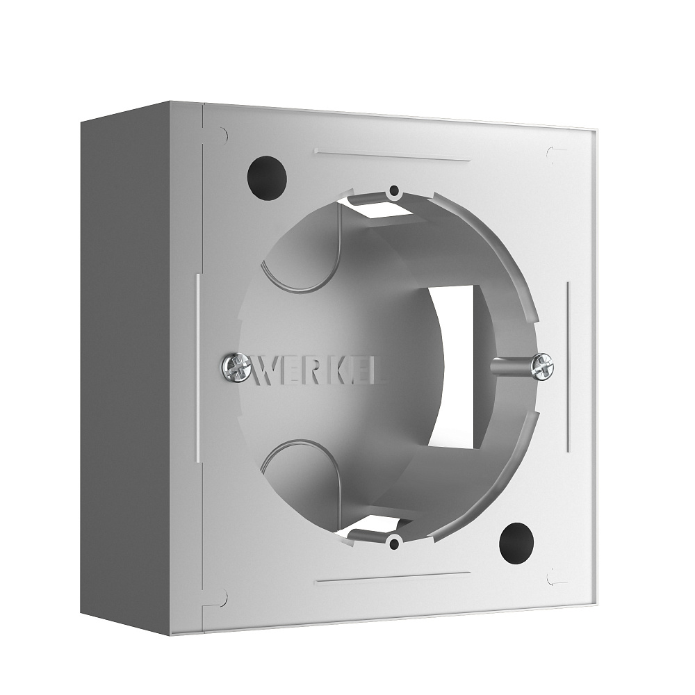 Коробка для накладного монтажа серебряный Werkel W8000006 - TheHome